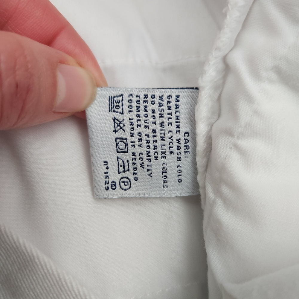 Ralph Lauren Sport Women's Size 8 White StretchTapered Leg Crop Pants Denim - Picture 9 of 11